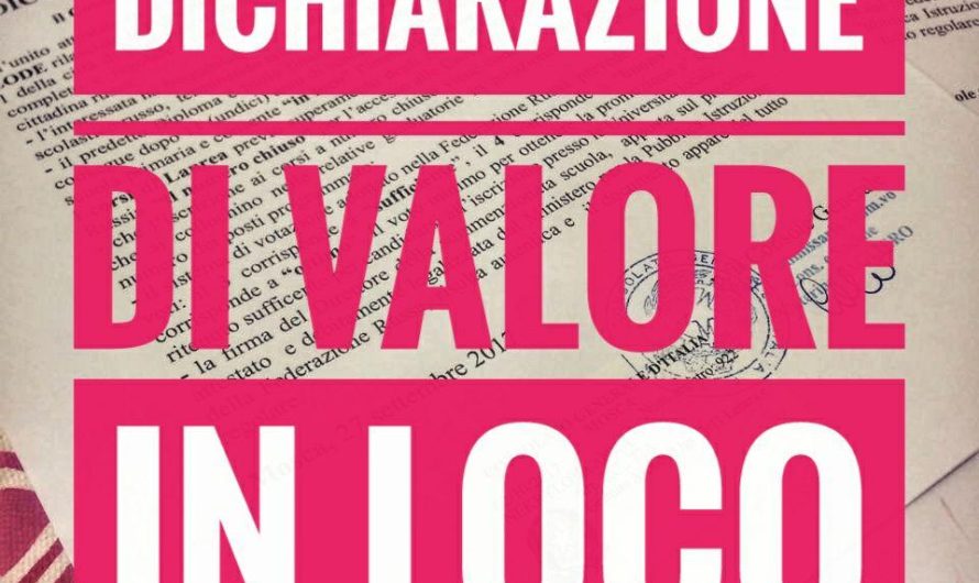 Dichiarazione di valore in loco образовательных документов в Посольстве Италии в Москве